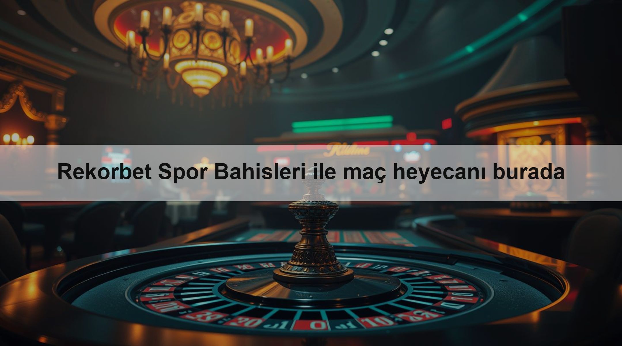 Rekorbet Spor Bahisleri ile maç heyecanı burada